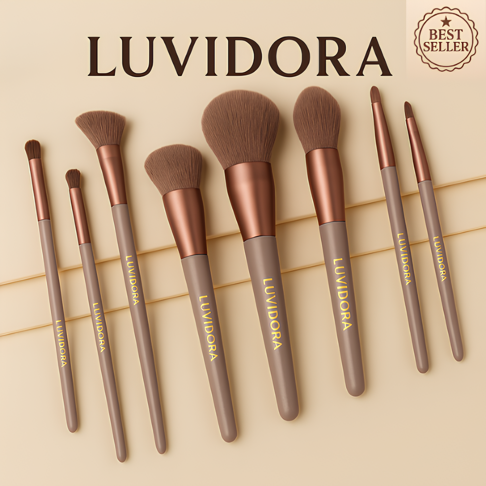 8 Brush Set Made in Korea by Luvidora™