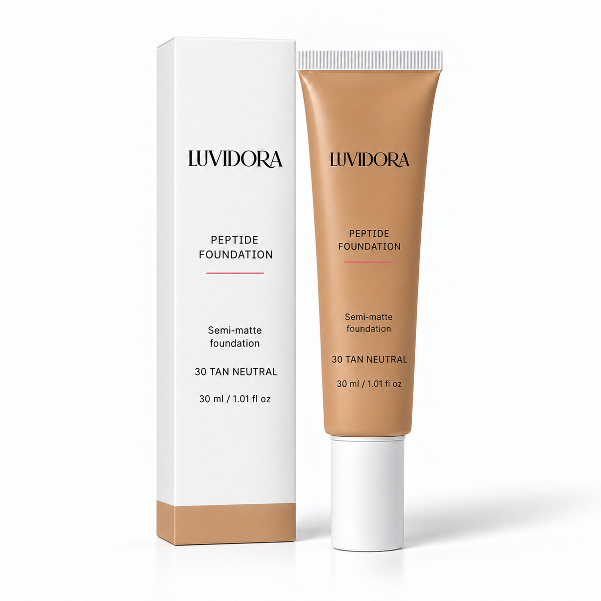 LUVIDORA 30 — Peptide Foundation with packaging