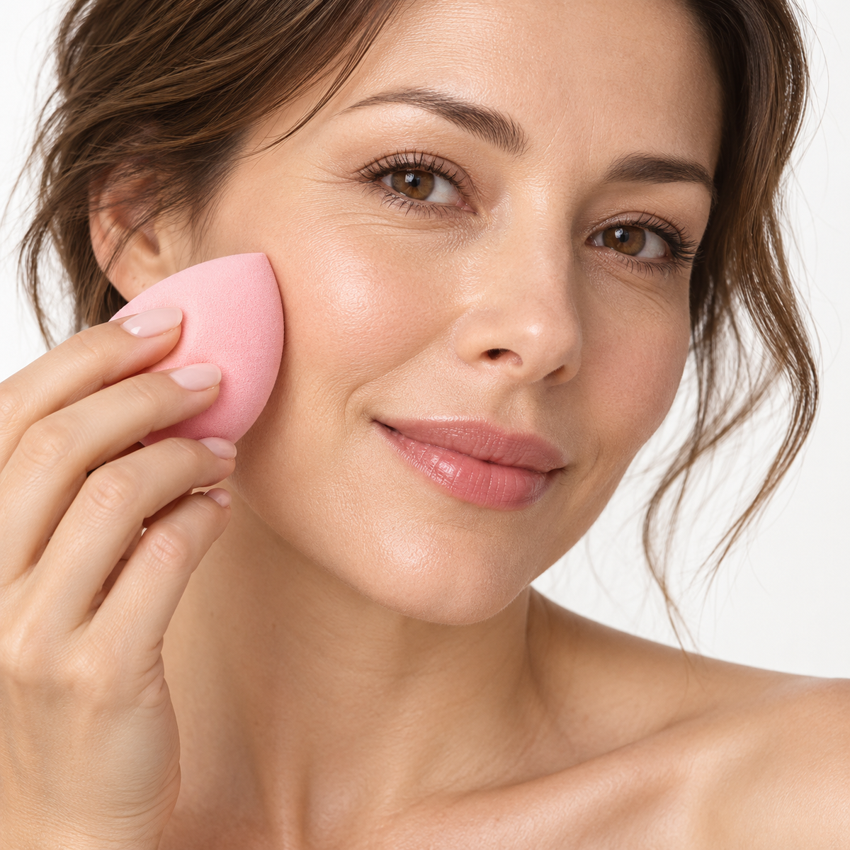 10-Piece Makeup Sponge & Puff Set — application