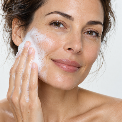 Gentle Cleansing Foam — skincare application