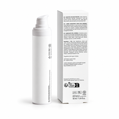 LUVIDORA skincare rear label