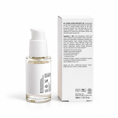 LUVIDORA skincare rear label