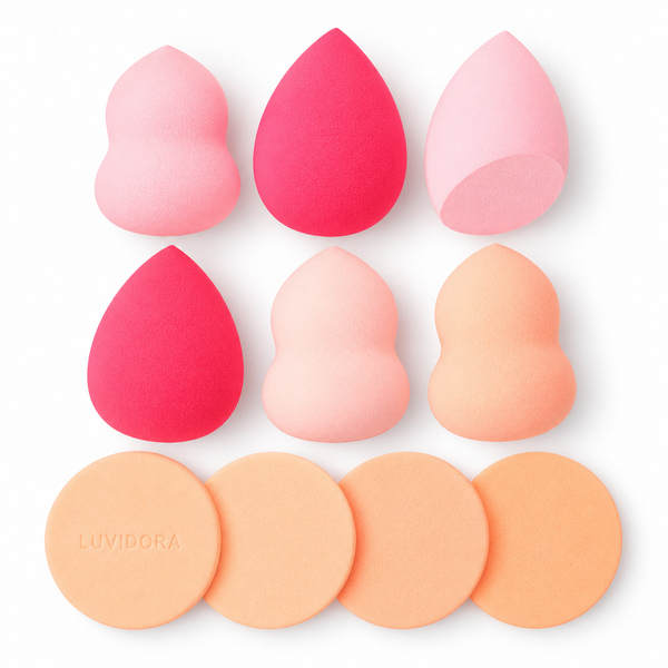 10-Piece Makeup Sponge &amp; Puff Set