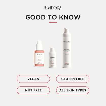 Vegan, gluten free, nut free, for all skin types