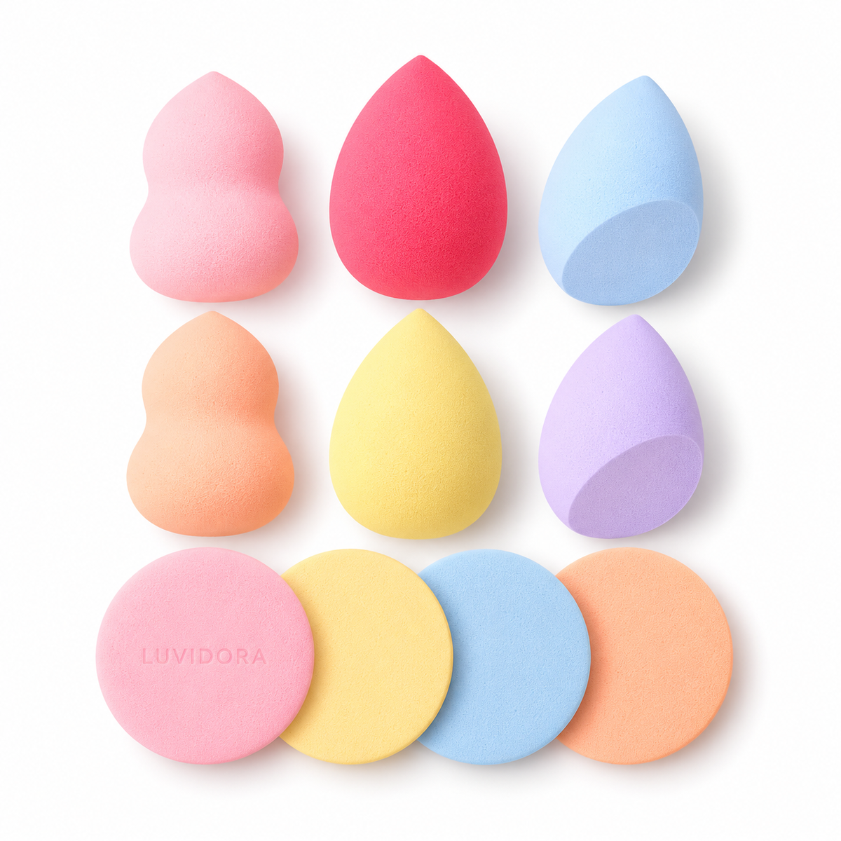 10-Piece Makeup Sponge & Puff Set — hero